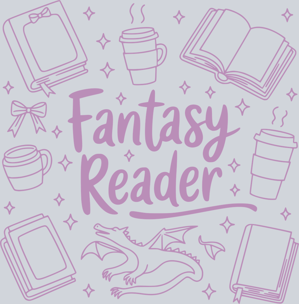 FANTASY READER DOODLE ROSE DESIGN