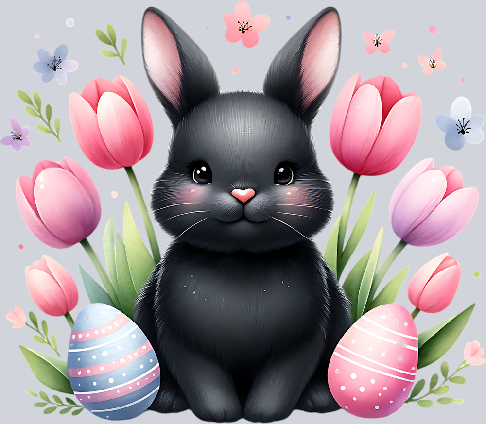BLACK BUNNY PNG