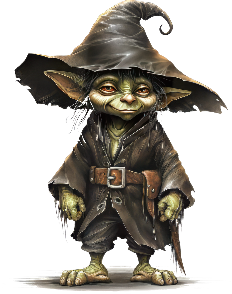 wizardly green creature
