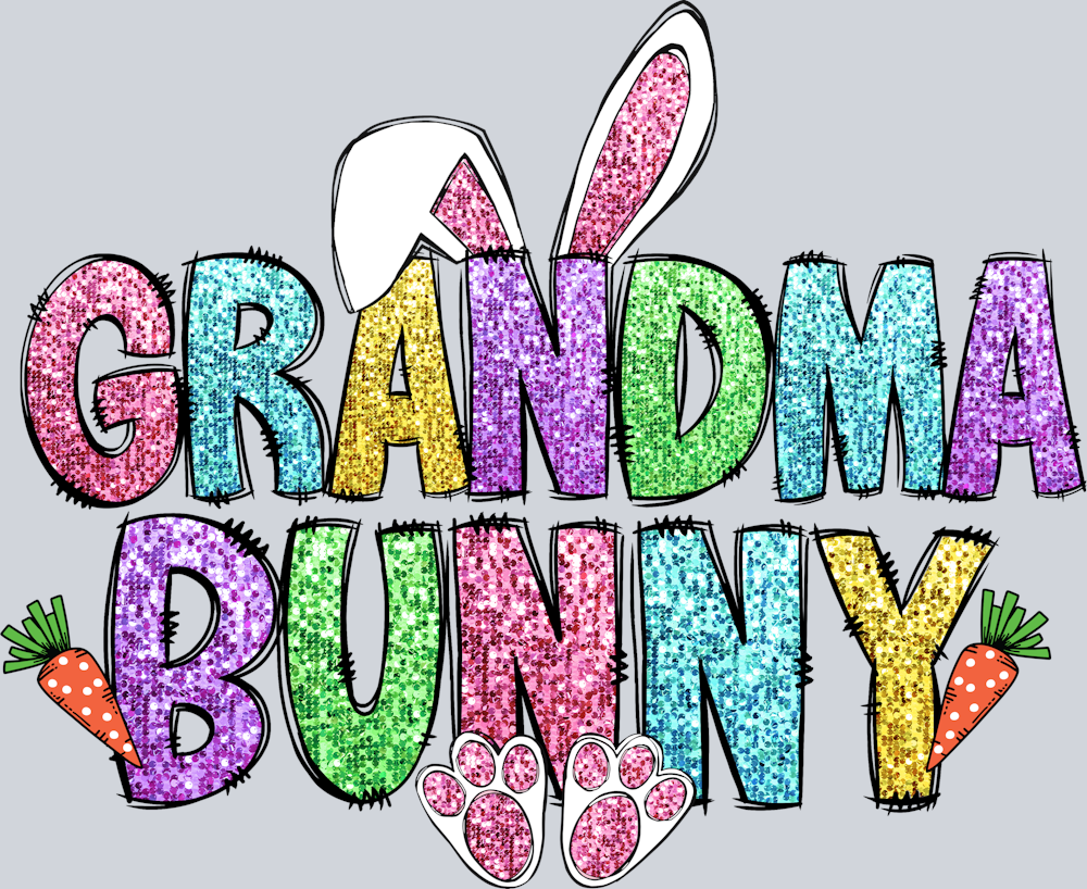 Grandma Bunny Glitter