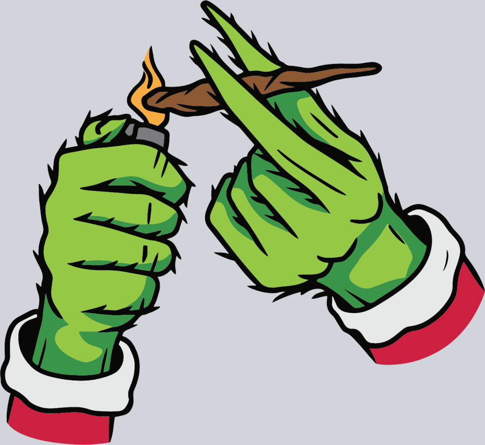 Pothead Christmas Cannabis Grinch SVG__1112231011
