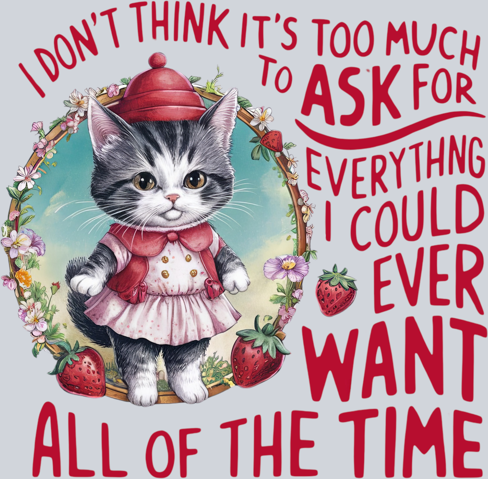Cute Cat with Quote Design