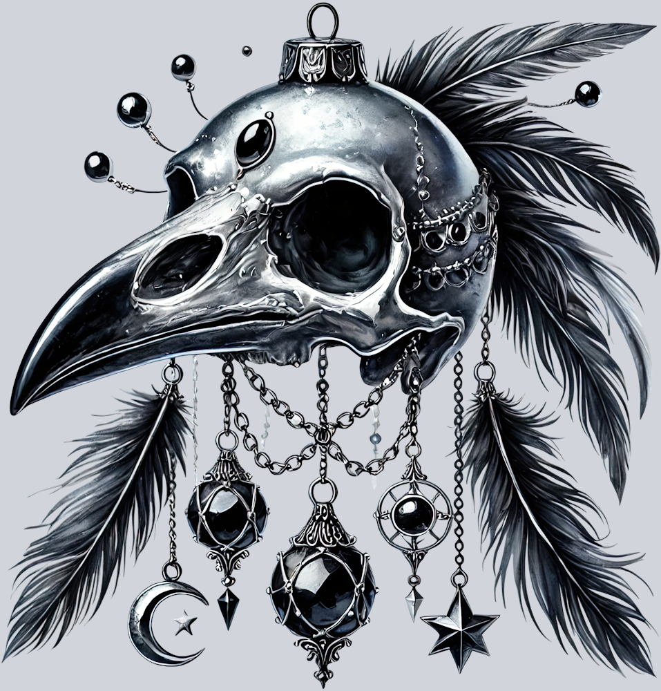Gothic Bird Skull