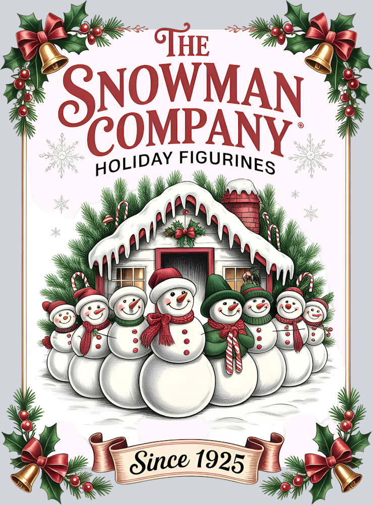 Snowman Company Holiday Figurines