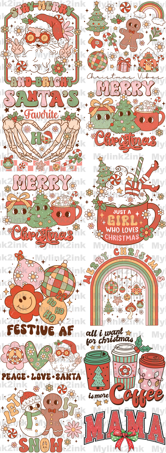 Christmas (02) Premade Gang Sheet 22 x 60