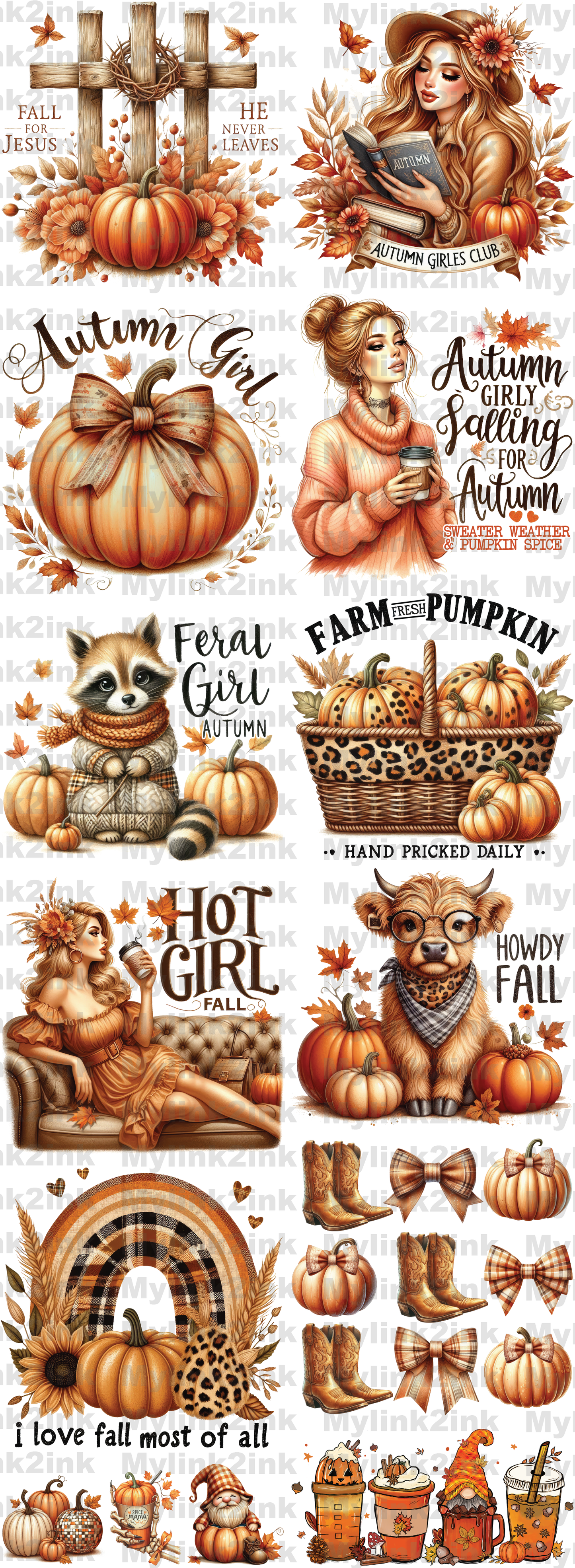 Fall Premade Gang Sheet 22 x 60 (05)