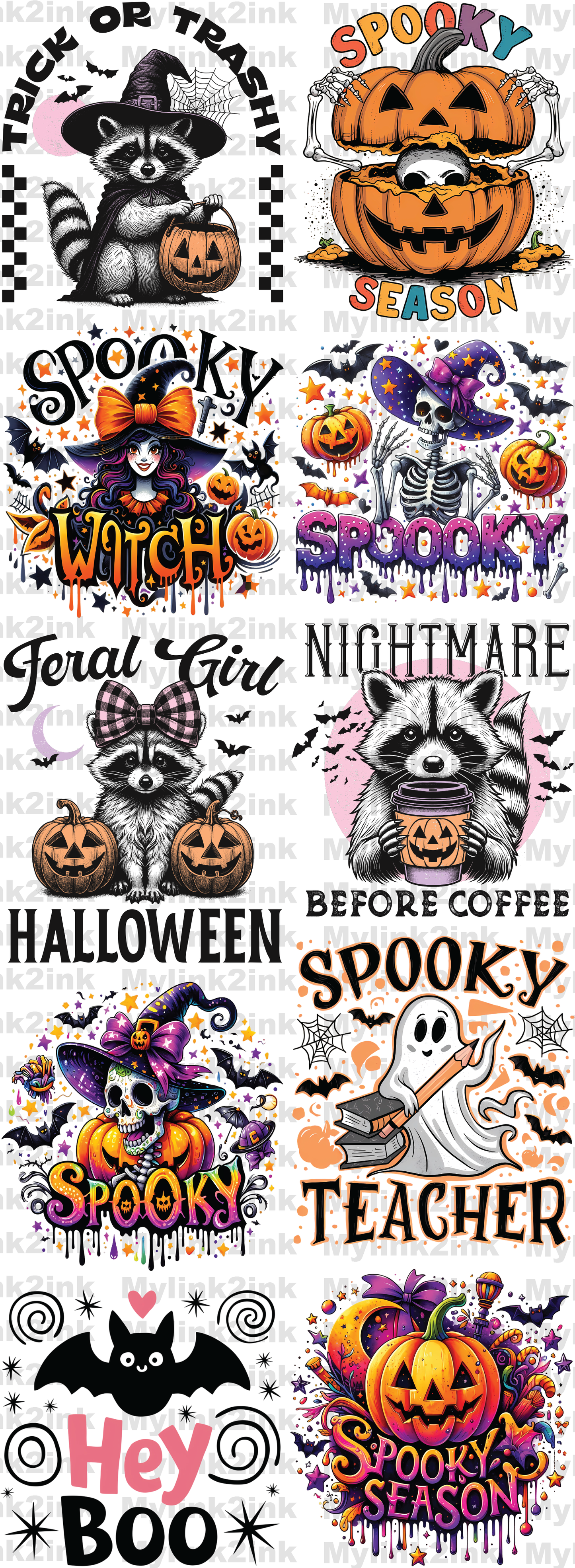 Halloween Premade Gang Sheet 22 x 60 (07)