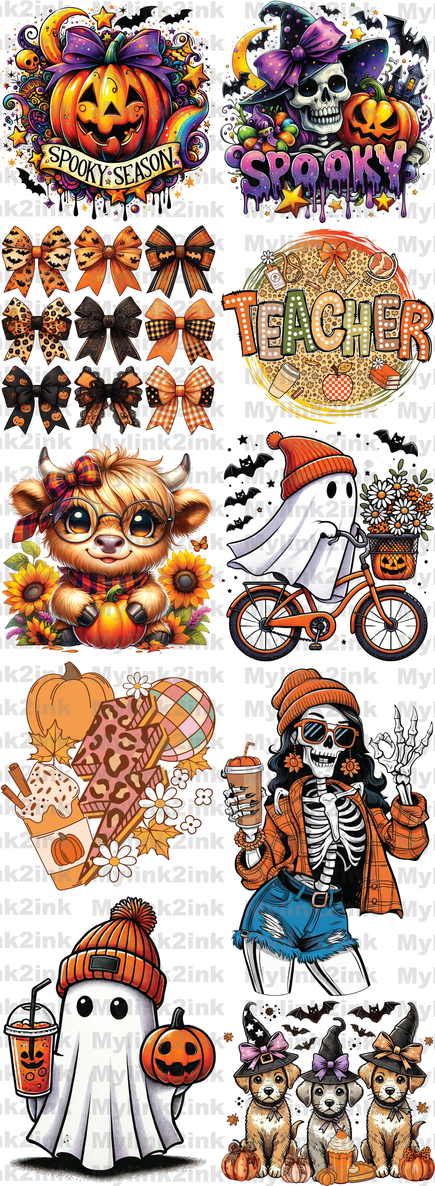 Fall/Halloween Premade Gang Sheet 3 22 x 60