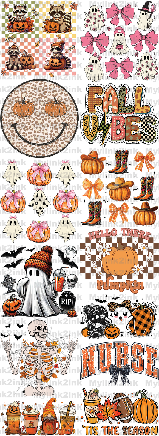 Fall/Halloween Premade Gang Sheet 4- 22 x 60