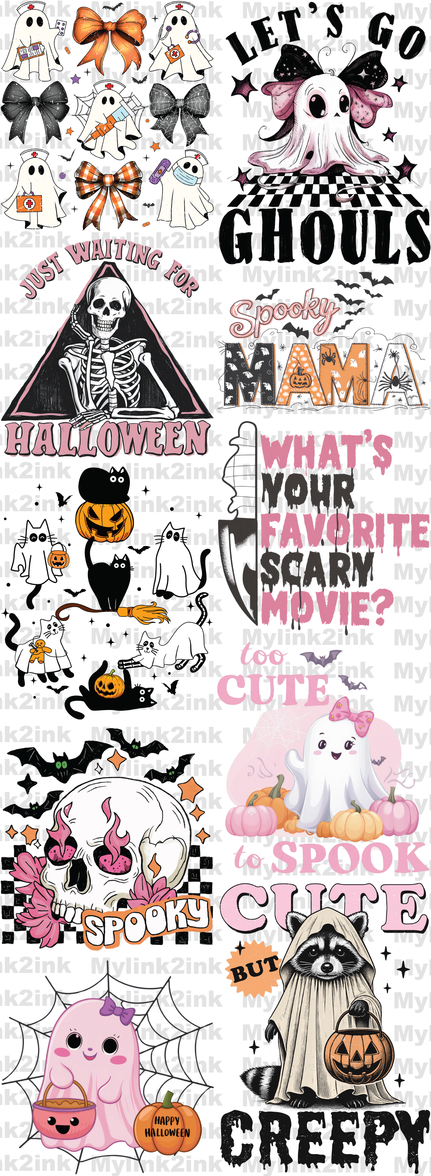 Halloween Premade Gang Sheet 22 x 60 (09)