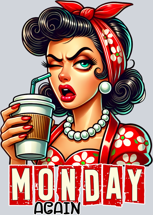 Monday Again-Grumpy Housewife-Pin UP