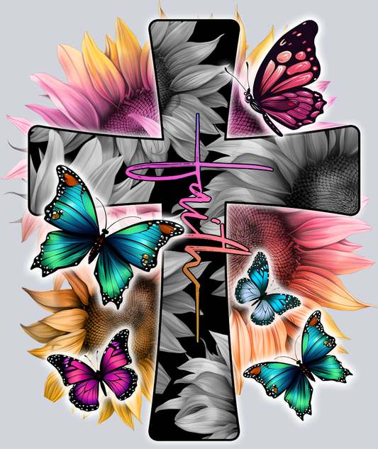 Faith Flower Butterfly