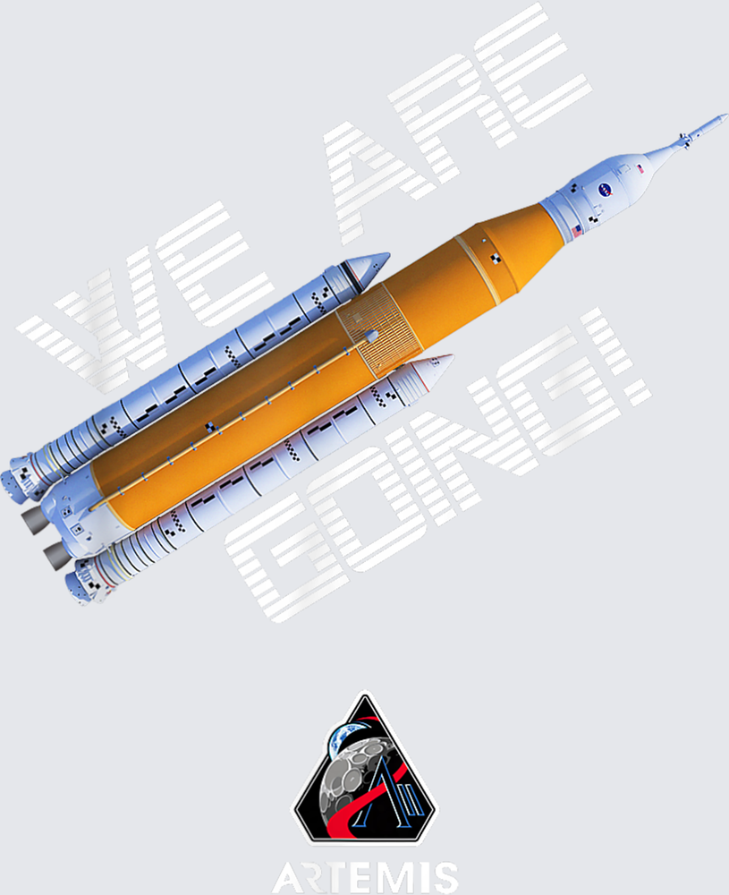 Artemis Rocket Launch Graphic