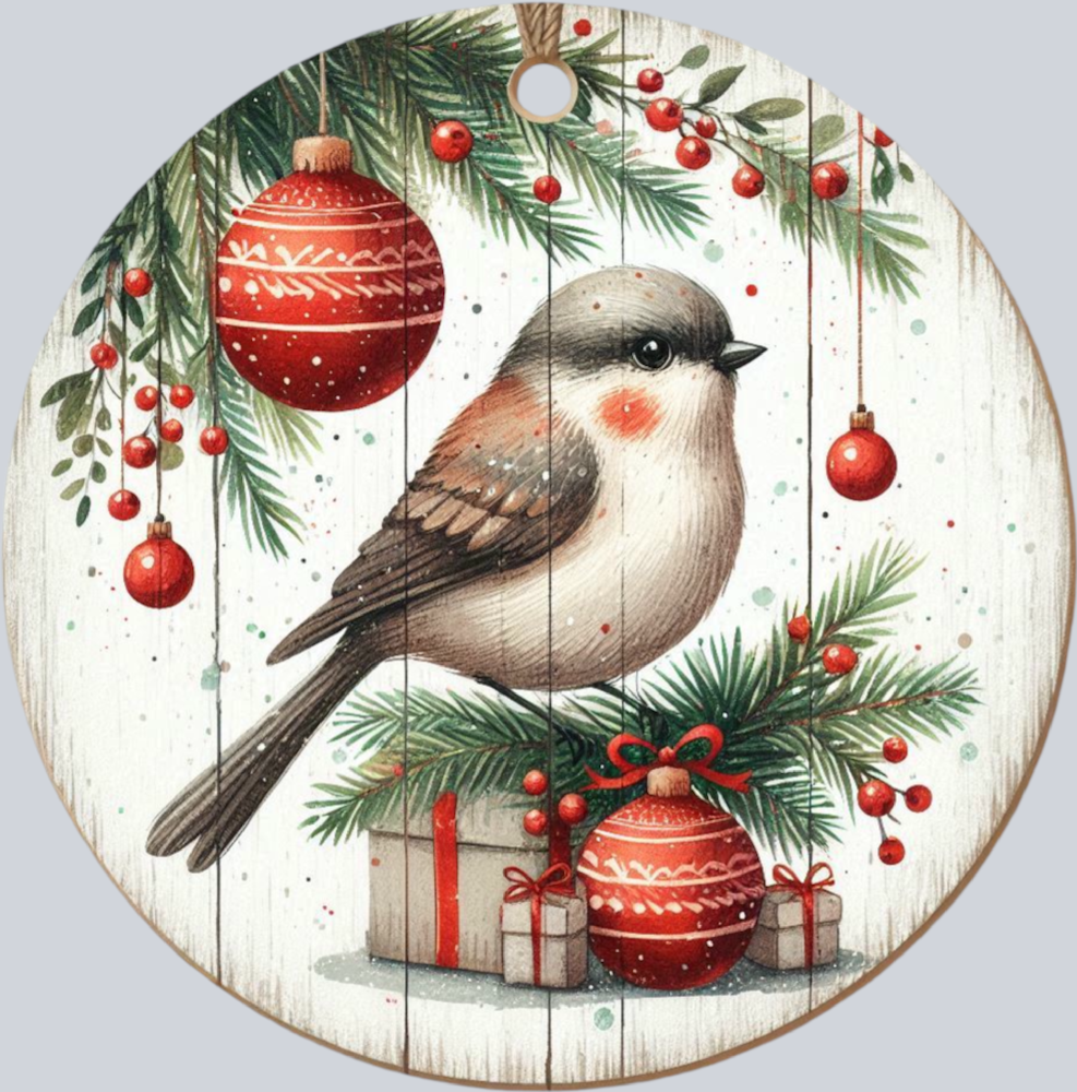 Christmas Bird Ornament Design