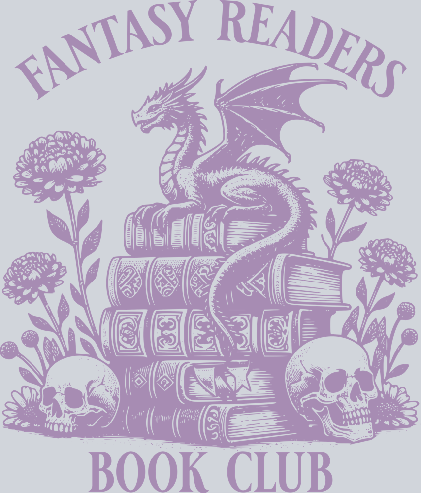 FANTASY READERS BOOK CLUB DRAGON PURPLE DESIGN