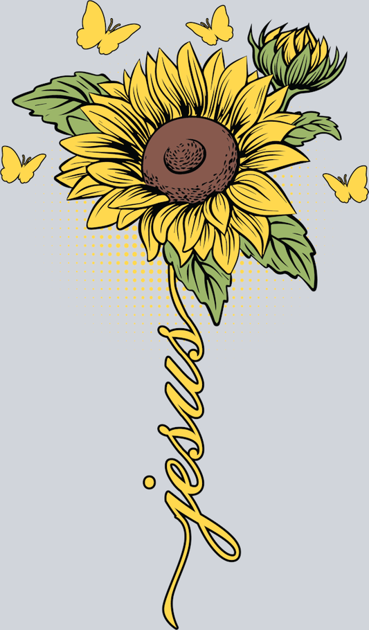 sunflower_jesus_butterflies_vintage_design