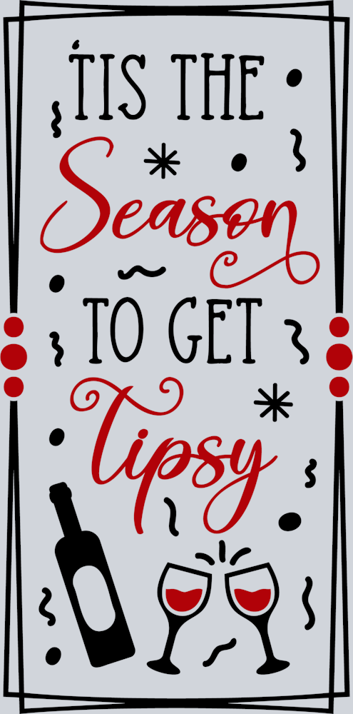 Seasonal Tipsy Wine Bag Design