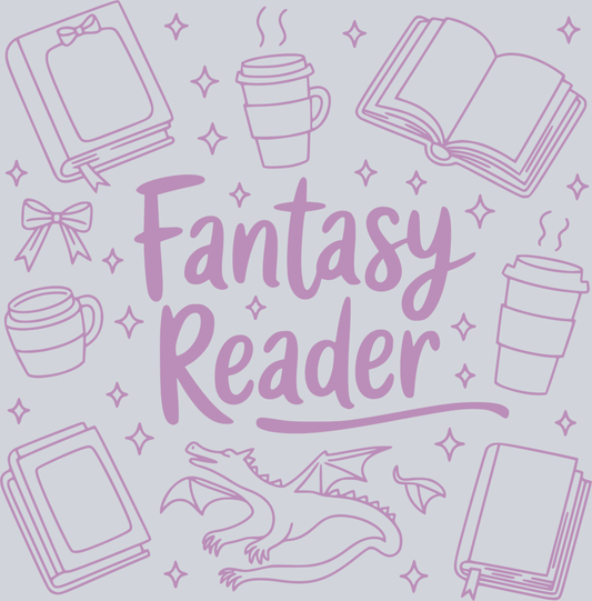 FANTASY READER DOODLE ROSE DESIGN