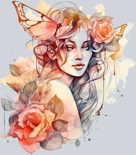 Watercolor Gothic Fairies Clipart (1)