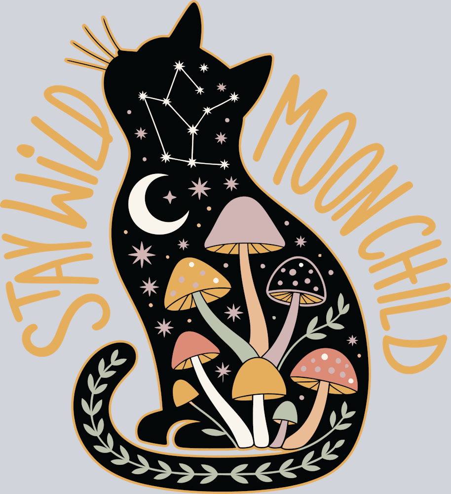 mystical_cat_moonchild_stay_wild_mushrooms
