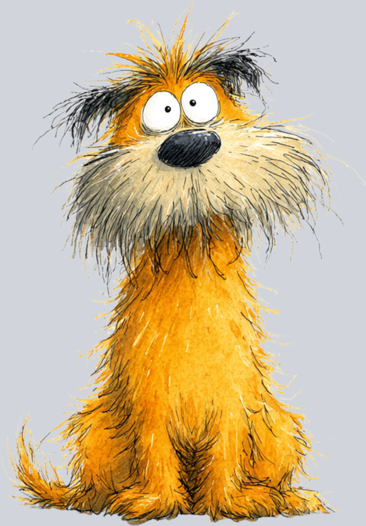 fluffy_orange_dog_character