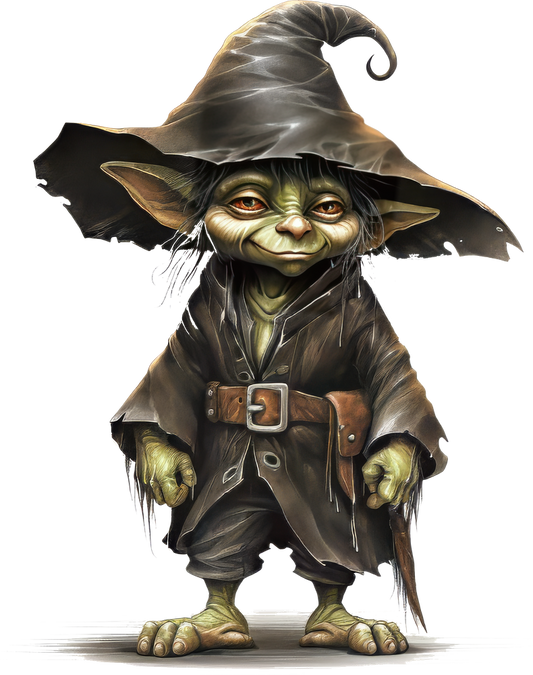 wizardly green creature