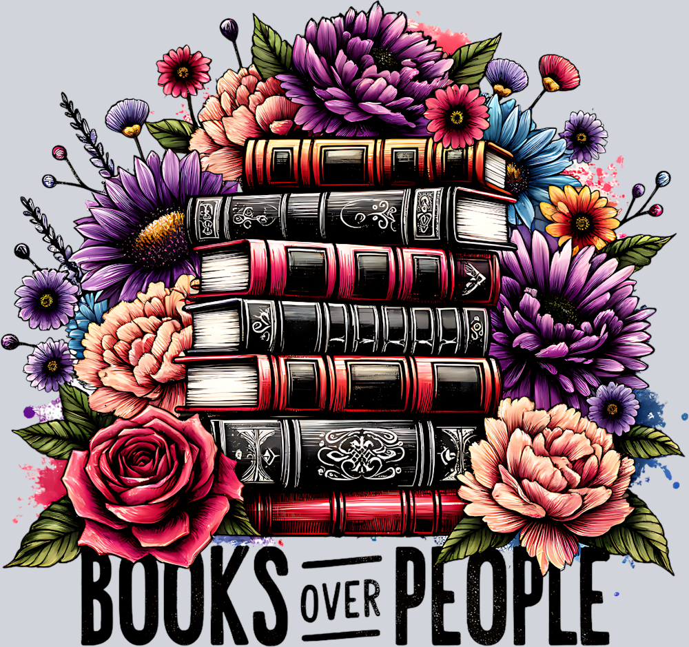 BOOKS OVER PEOPLE PNG