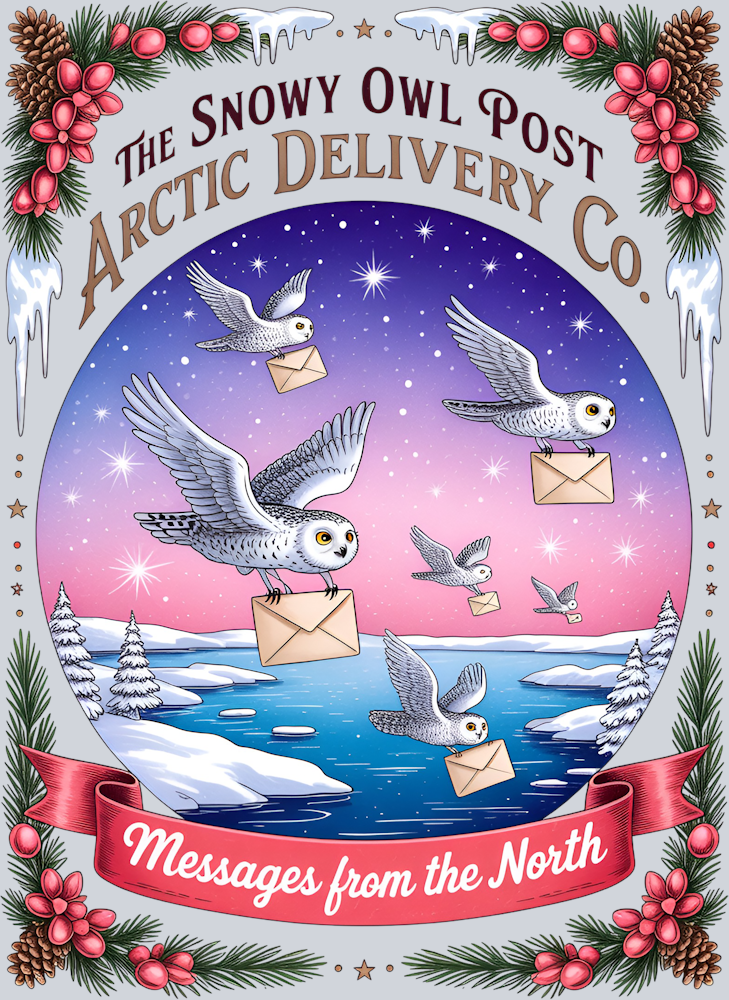 Snowy Owl Post Arctic Delivery