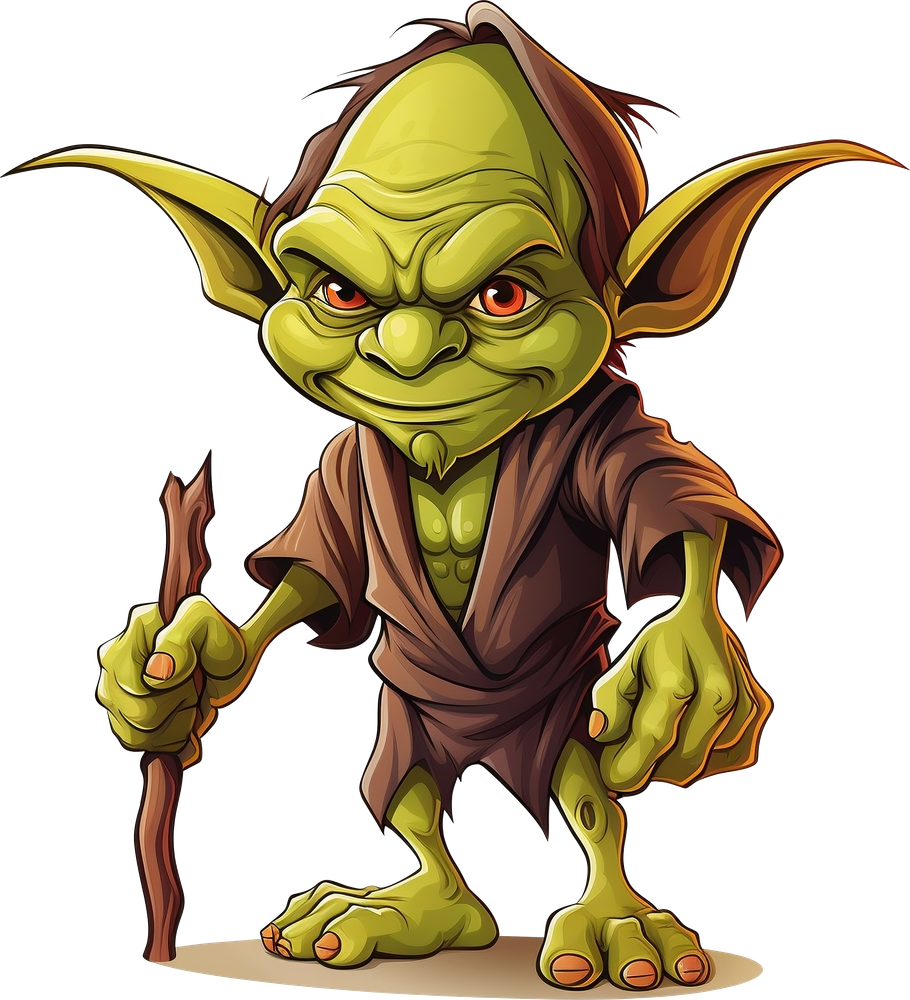 cartoon green alien character