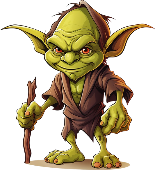 cartoon green alien character