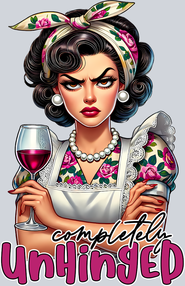 Grumpy Housewife-Completely UnHinged-Pin Up