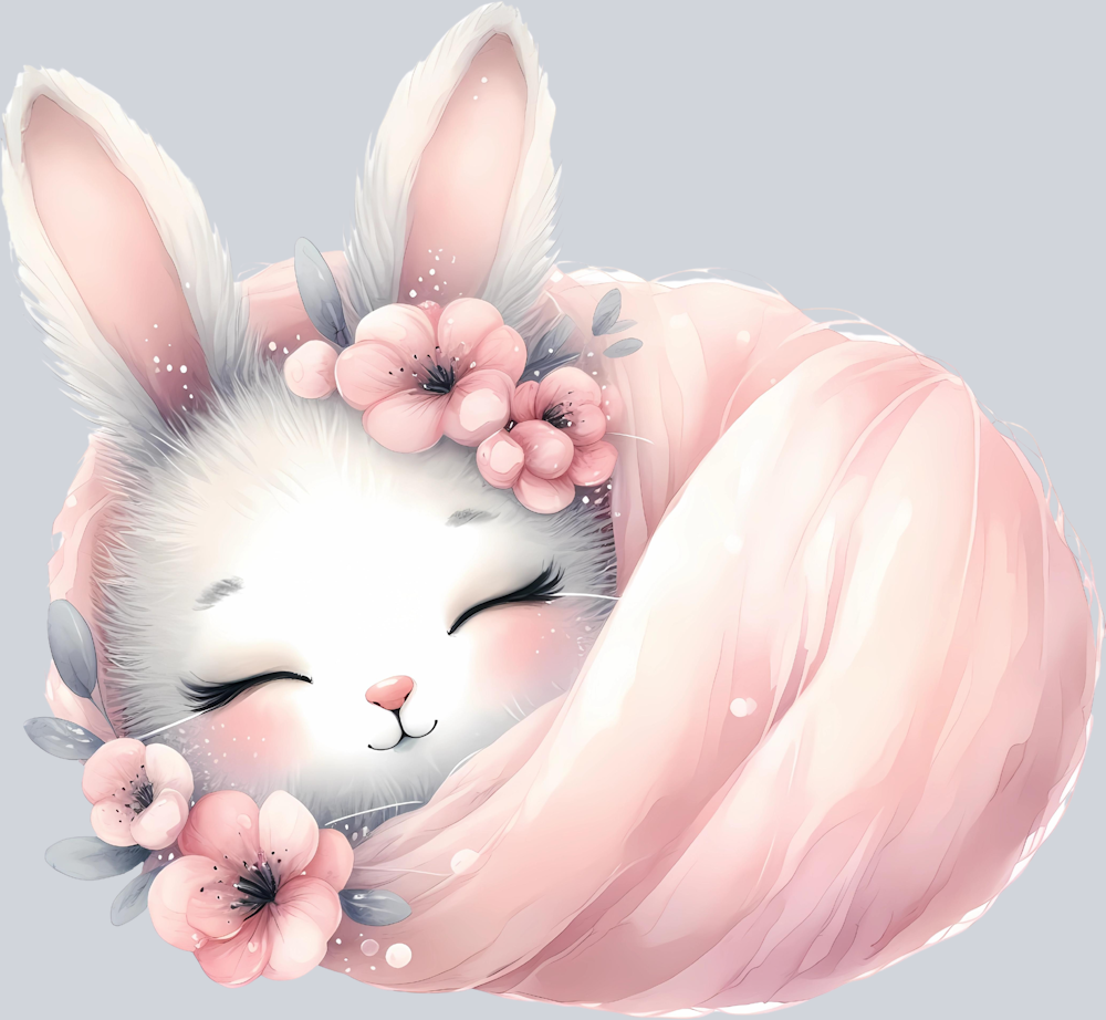 Sleeping Bunny in Blanket