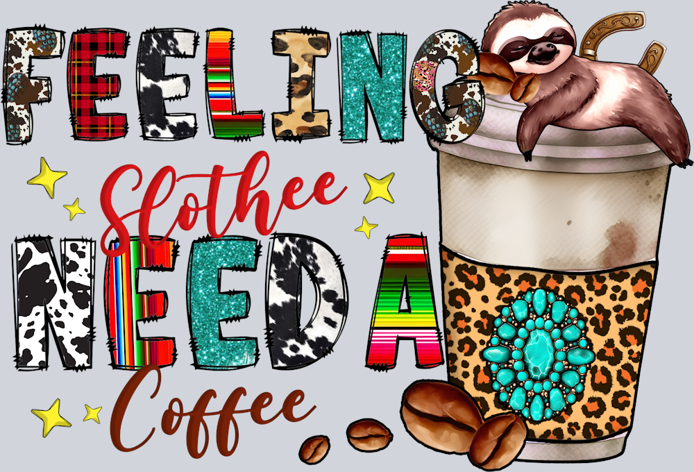 Sloth Coffee Design Bundle