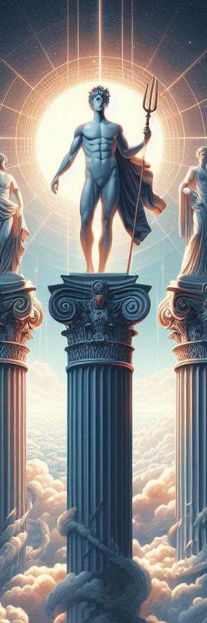 mythical-god-on-columns