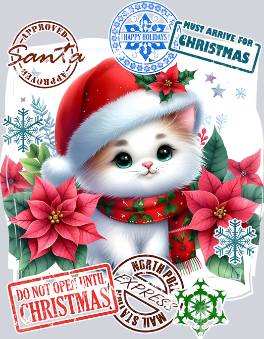 Christmas Cat with Holiday Decorations (1)