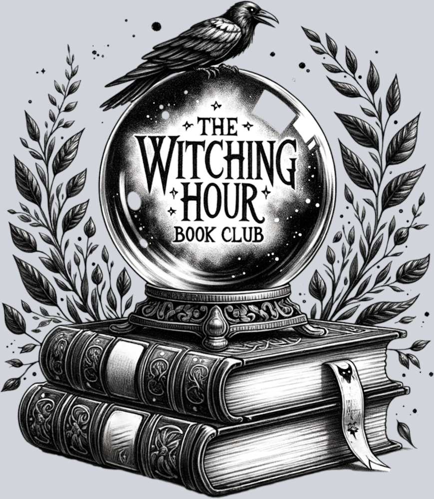 THE WITCHING HOUR BOOK CLUB BLACK DESIGN PNG