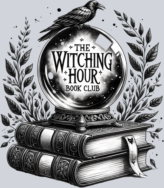 THE WITCHING HOUR BOOK CLUB BLACK DESIGN PNG
