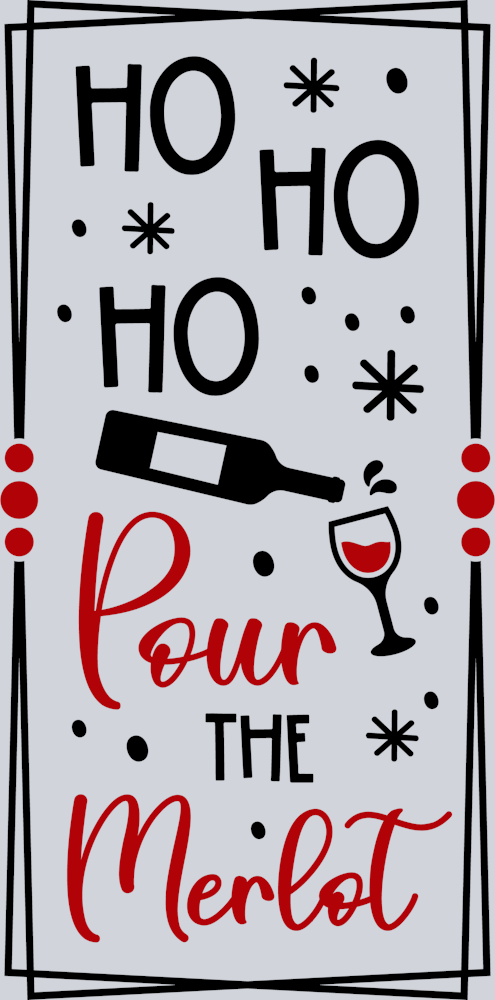 Pour Merlot Wine Bag Design