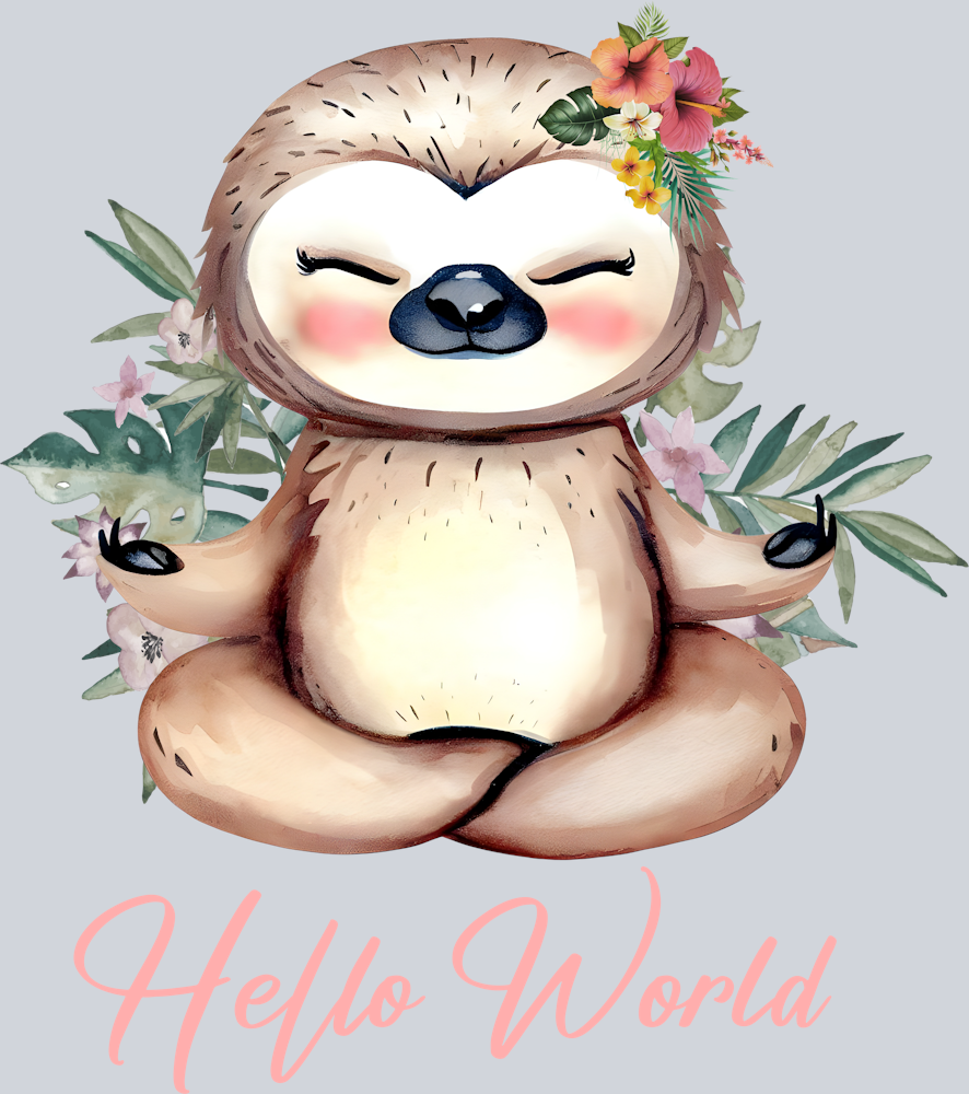 sloth-with-flowers-meditation-design