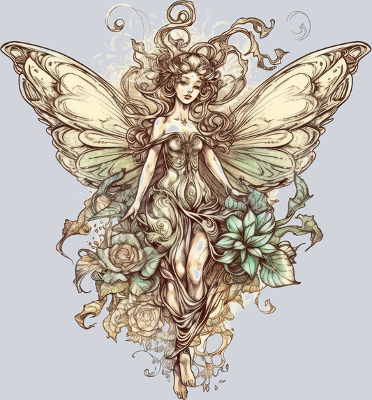 Watercolor Gothic Fairies Clipart (5)