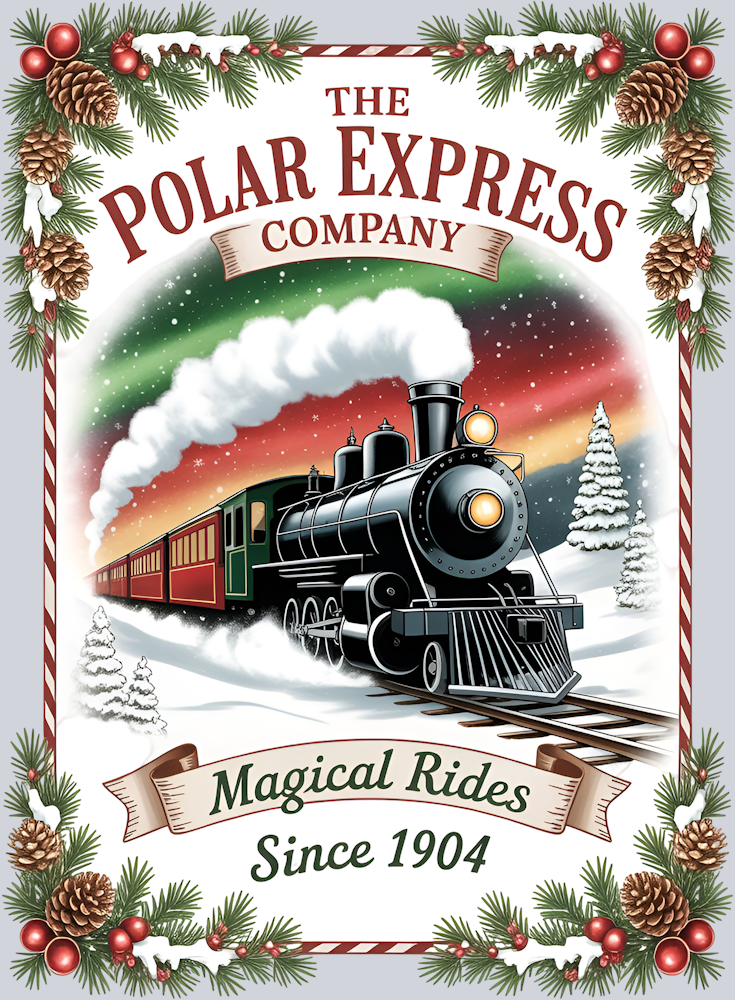 Polar Express Magical Rides Sign
