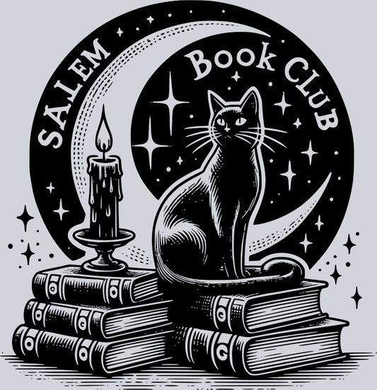 SALEM BOOK CLUB BLACK DESIGN WITH CAT