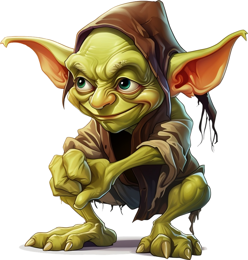 cartoonish-green-creature-squatting