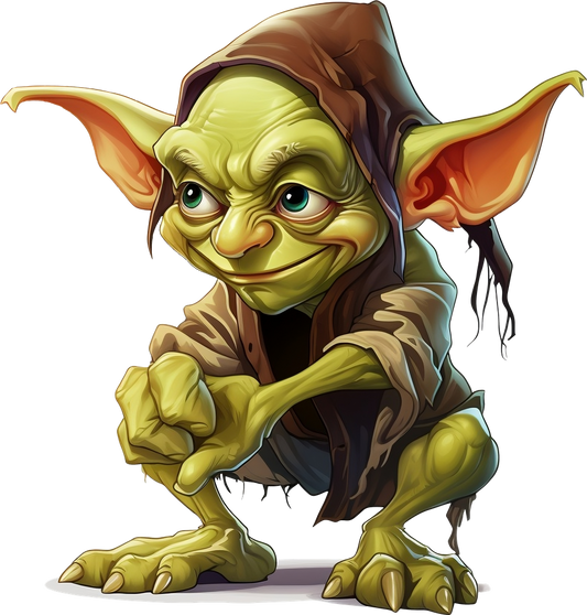 cartoonish-green-creature-squatting