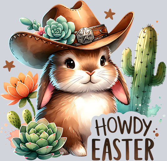 HOWDY EASTER BUNNY PNG