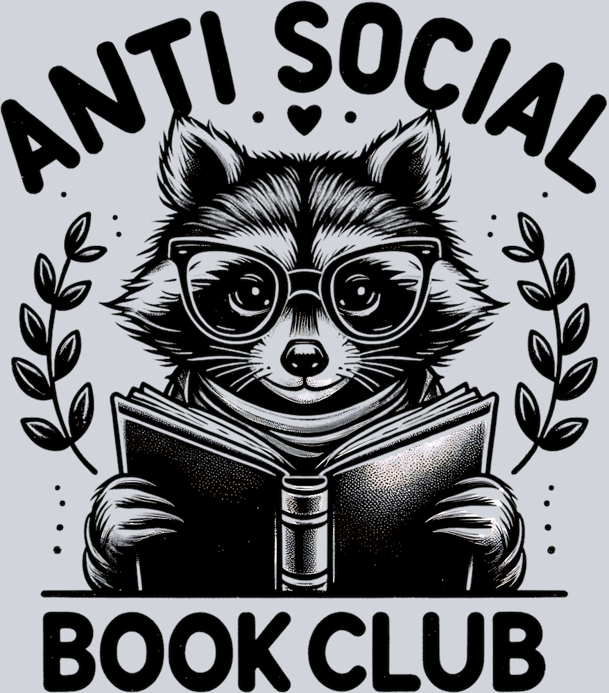 ANTI SOCIAL BOOK CLUB RACCOON PNG