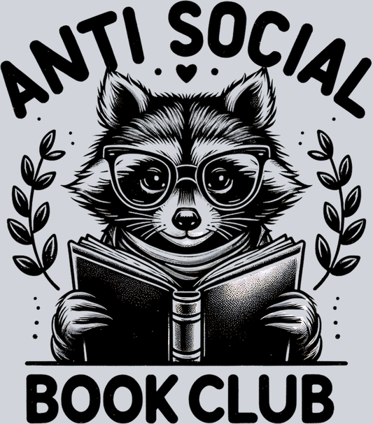 ANTI SOCIAL BOOK CLUB RACCOON PNG