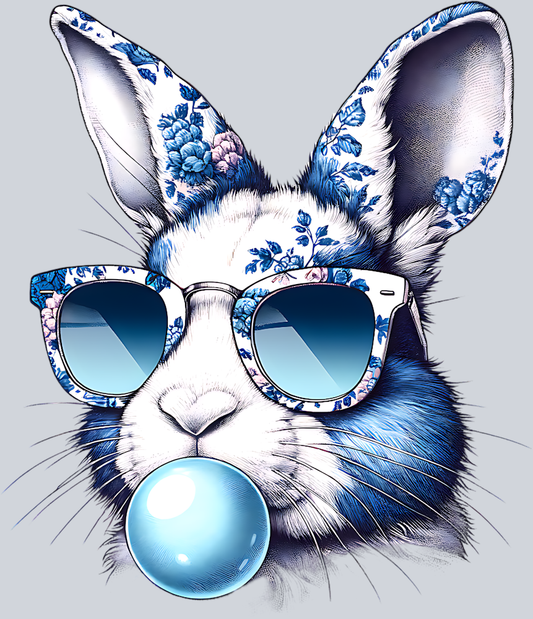 BUNNY WITH BLUE BUBBLE PNG