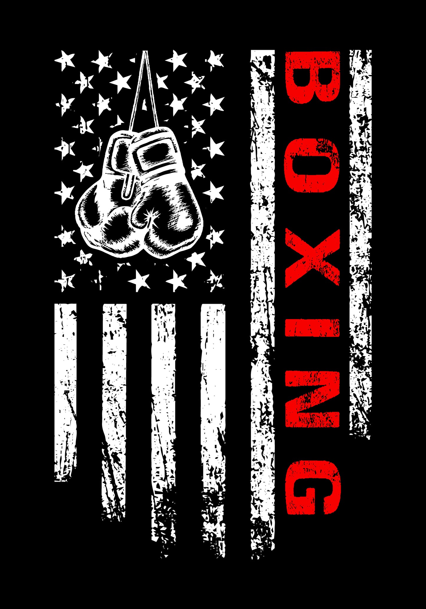 Boxing American Flag