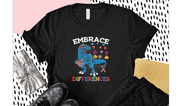 Embrace Differences Dinosaur